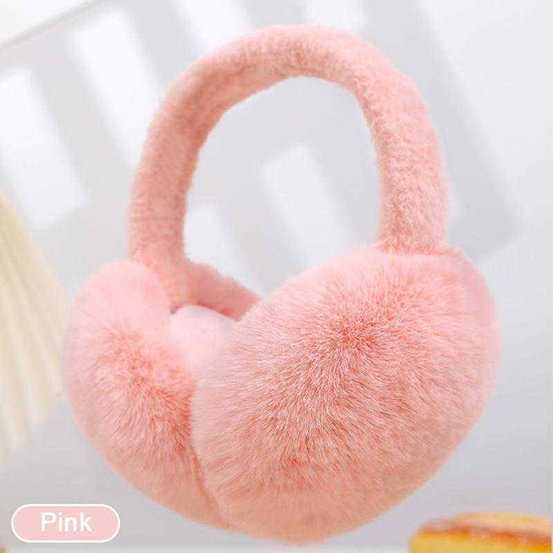 

Winter Warm Earmuffs Fluffy Ear Muff For Women Soft Plush Earmuffs Girls Boys Cold Weather Ear Warmer Foldable Earflaps as the picture