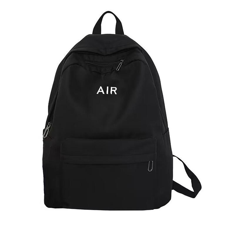 

Neutral style backpack for men and women, suitable for travel and school use. With a letter-print design.