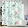 Modern Bathroom Curtain With Floral Design Suitable For A Shower Door Or Window, Easy Maintenance And Durability Perfect Additio
