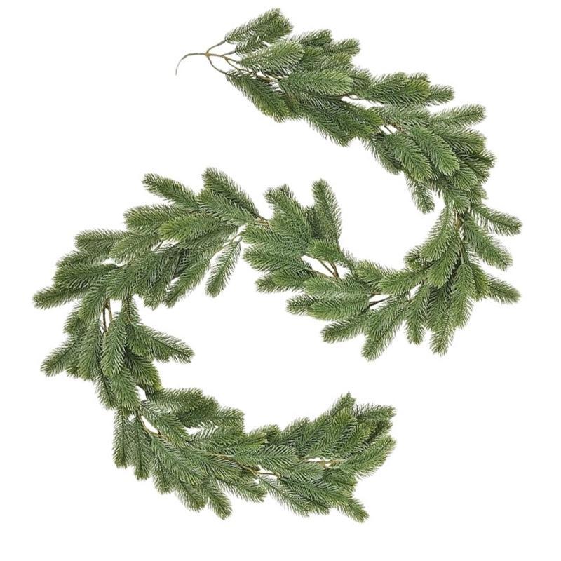 Artificial Vine Greenery Christmas Cedar Vine 6feet Long Hanging Plant for Mantel Indoor and Outdoor Decorations
