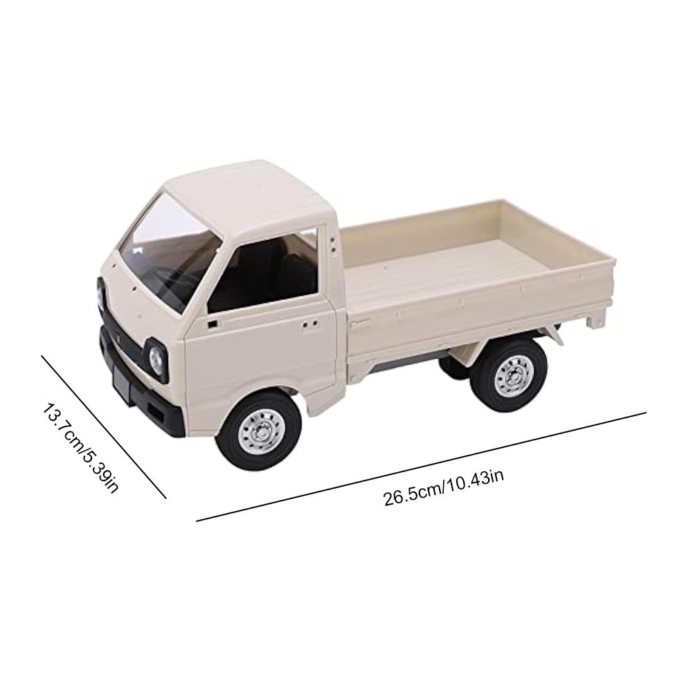1:16 Small Remote Control Truck with LED Lights RC Electric Truck Toy Model 2.4 GHz RC Simulation Climbing Truck Gift for Kids