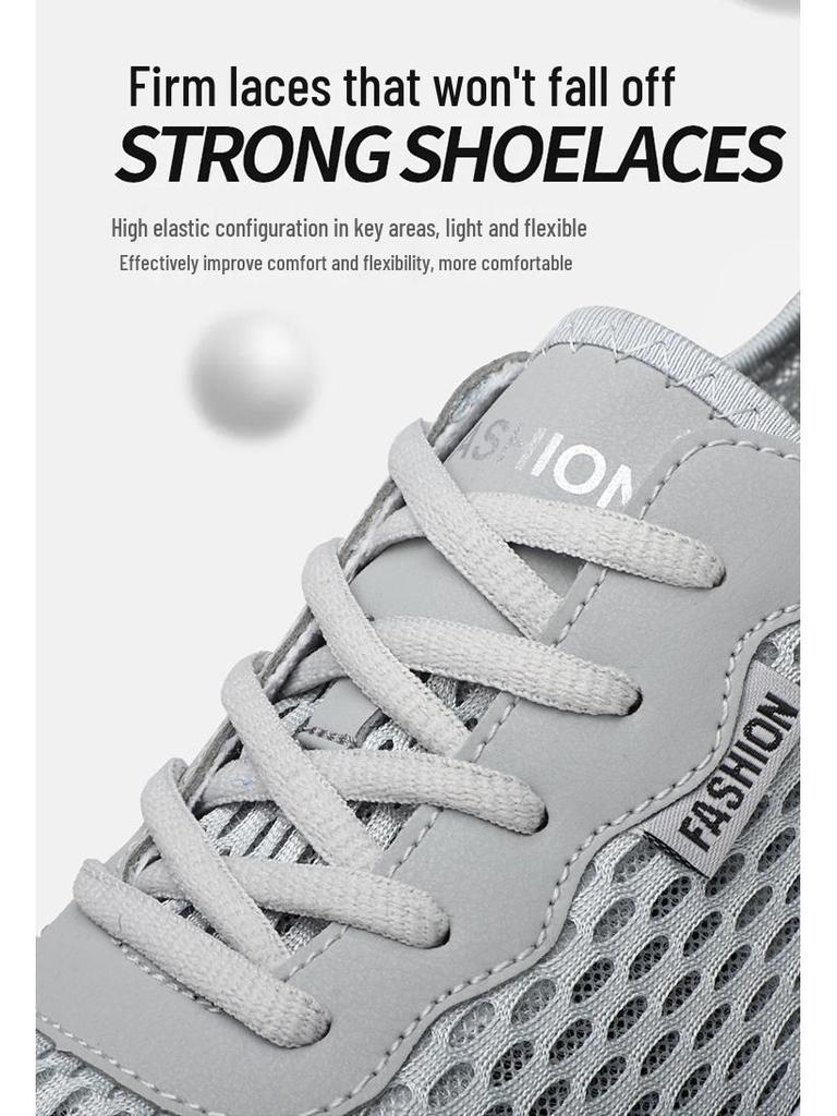 Men's Summer Breathable Mesh Sneakers - Lightweight, Soft Sole Casual Shoes