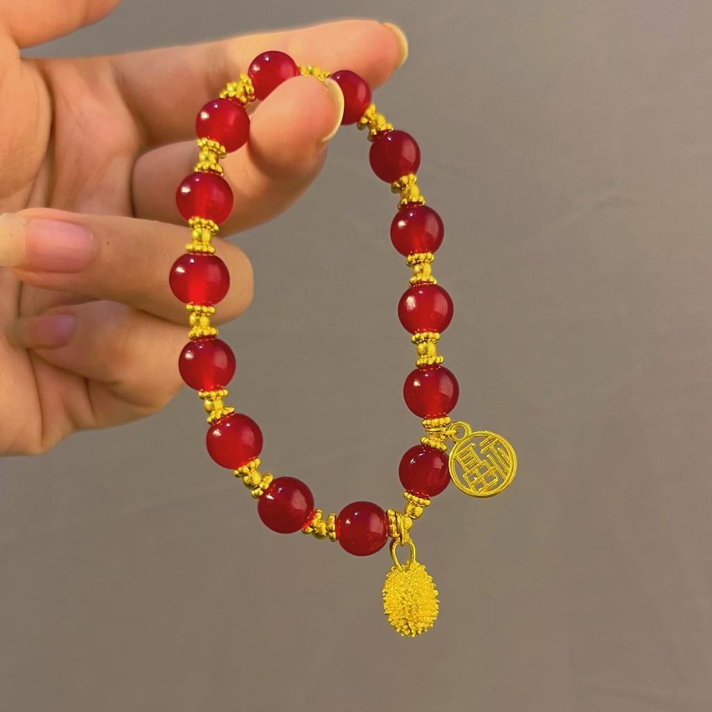 

Trendy Fruit Shaped Durian Bracelet Stylish Waterdrop And Geometric Design Ideal For Travel Souvenirs StyleB