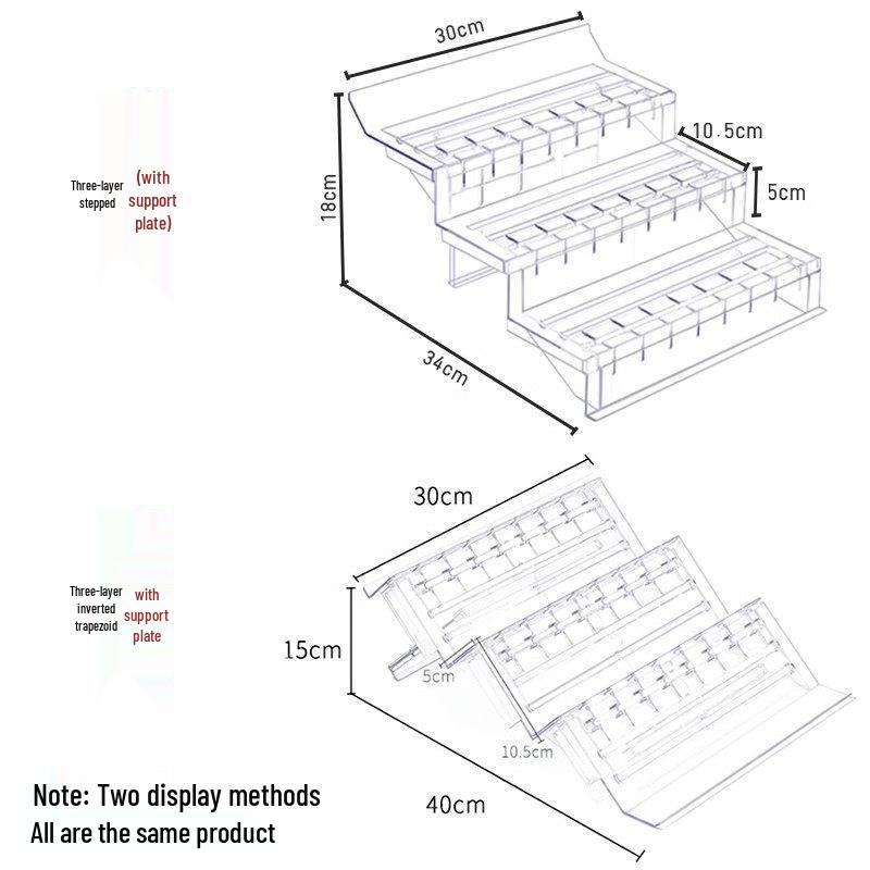 Multi-functional Tiered Stand Display with Air Curtain Freezer and Fruit Tray