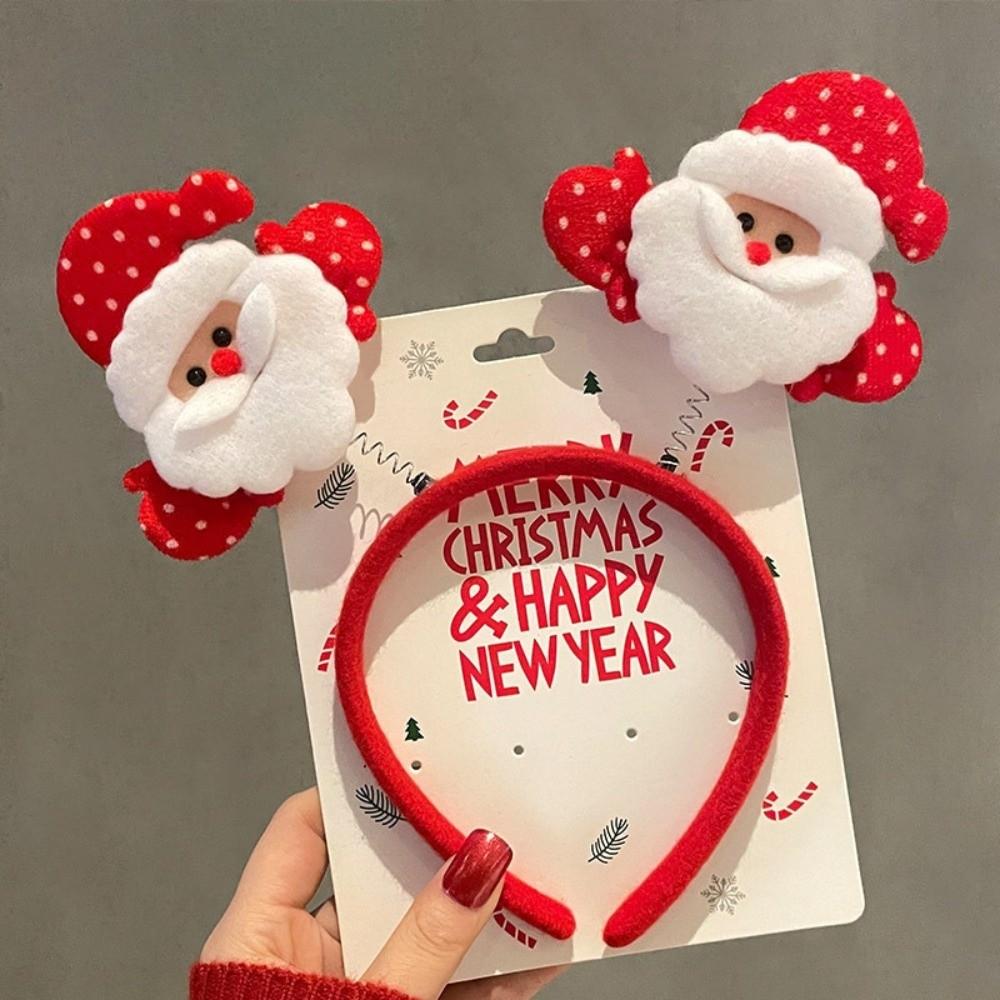 Novelty Santa Claus Hair Accessories Lightweight Reindeer Antler Hair Hoop Party