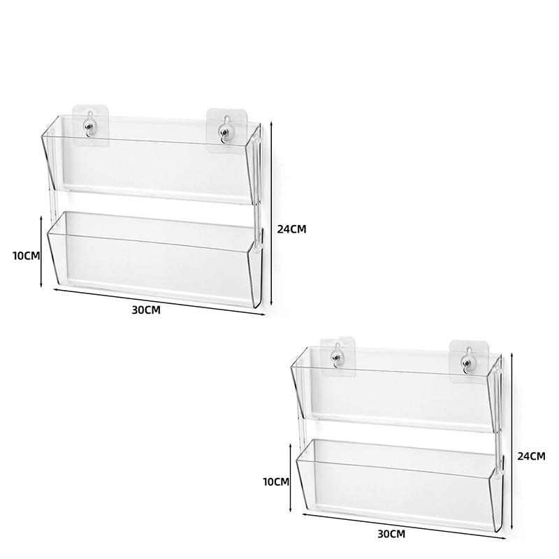 Wall Hanging Brochure Storage Holder Postcard Card Storage Rack Floral Flower Shop Supplies Gift Packaging Material Organizer