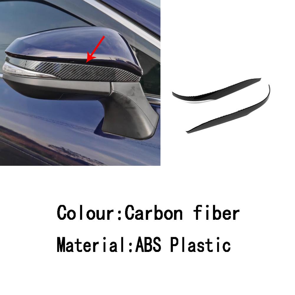 For Toyota Venza/Harrier    2024 ABS/Steel Frame Side Rearview Mirror Strip Cover Trim Sticker Eyebrow Accessories