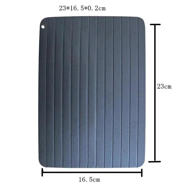 1pc Fast Defrost Tray Fast Thaw Frozen Food Meat Fruit Quick Defrosting Plate Board Defrost Tray Thaw Master Kitchen Gadgets