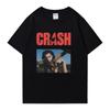 2025 Heißes Neues Charli XCX CRASH Rundhals-T-Shirt Oversized Sommer Kurzarm-T-Shirts Unisex Damen 100% Baumwolle Große Größen Oberteile