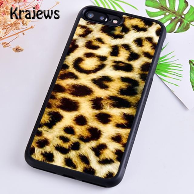 Krajews leopard and tiger fur pattern Soft Phone Case For iPhone 17 Air 16 15 14 plus 11 12 13 pro max coque Fundas