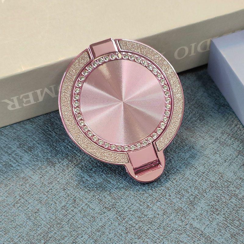 

Magnetic Glitter Phone Holder & Mirror: 2-in-1 Ring Buckle, Multifunctional for Desktop & Bedside Use No specification рожевий червоний колір