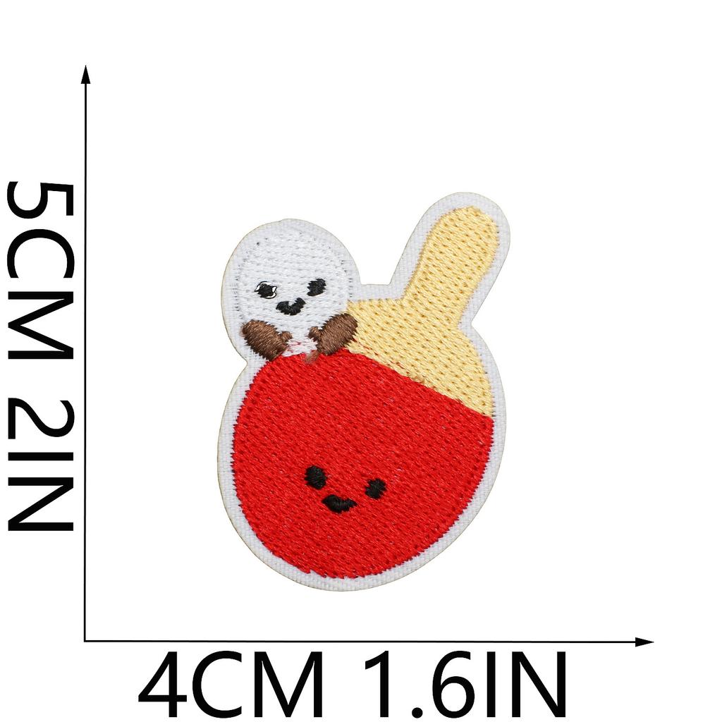 Badminton Racket Embroidery Cloth Sticker Clothes Decoration Volleyball Patch Sticker Sports Children'S Clothes Embellishment Football Embroidery Stam