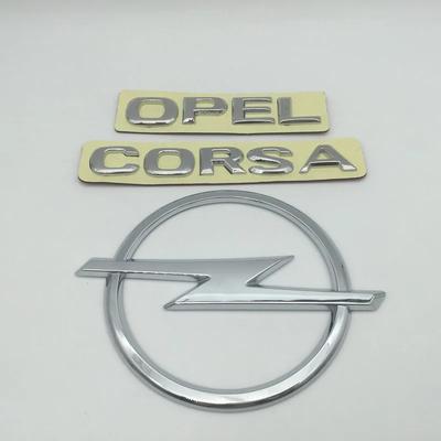 1pcs 3D ABS CORSA Car Letter Hood Front Bonnet Grill Rear Trunk Emblem Badge Sticker Decal Styling Accessories