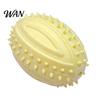 Raised Texture Dog Toy Teething Toys with Spike Teeth Cleaning Ball Bite-Resistant Rugby Interactive With Sound for Small Medium Large Dogs