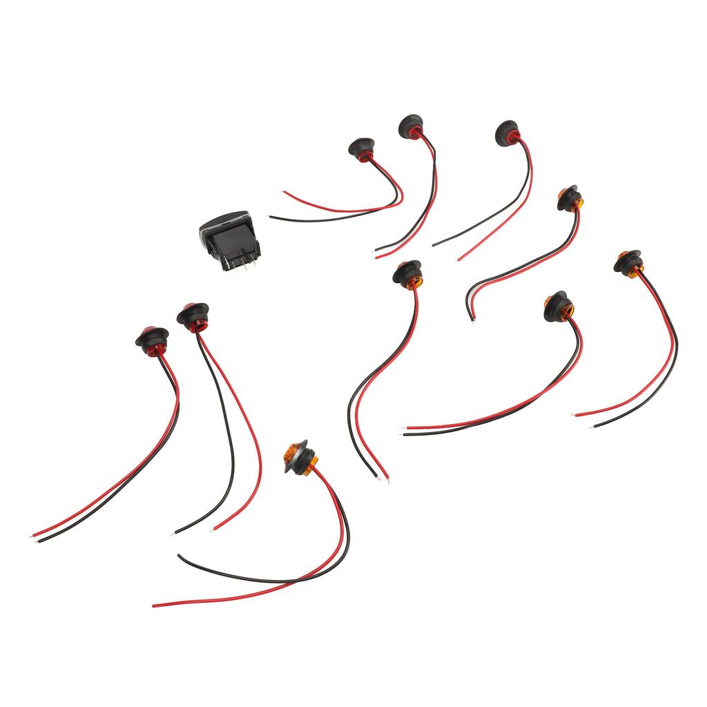 Turn Signal Rocker Switch ATV UTV Turn Signal Flasher Relay Harness Replacement for Polaris Ranger RZR DC12V