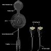 20A 125V AC Power Inlet Port 5 in 1 Functionality and Waterproof Design for Golf Carts Trucks Boats