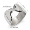 New Vintage 316L Stainless Steel Silver Color Finger Geometric Ring Jewelry Knuckle Wide Ring Set For Women Girl
