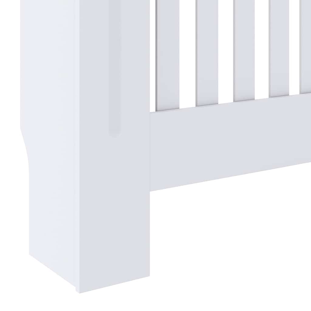 Holzbasierte Heizkörperverkleidung Weiß 78 cm