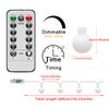 1pc Globe String Lights Outdoor,6M 40 LED Fairy String Lights Wall Decor, USB Powered 8 Modes Christmas Fairy Lights with Remote