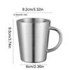 1Pc304 Stainless Steel Korean Style Coffee Cup Available In Multiple Colors HeatResistant And Drop Resistant