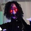 Realistic Cemetery Landscaping Prop Animated Zombie Halloween Decoration Creepy Sound Activated Haunted House with Scary Commercial Grade Gear Sound,