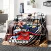 Ronaldos Iconic Moment Printed Flannel Breathable and Warm Blanket, a Stylish Home Gift, Suitable for Home, Office and Bedspread Use. 0713a12