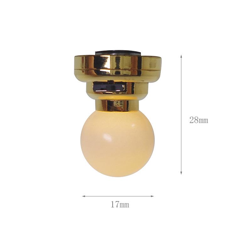 1:12 Dollhouse Ceiling LED Pendant Light with Toggle Switch (No Power Needed)