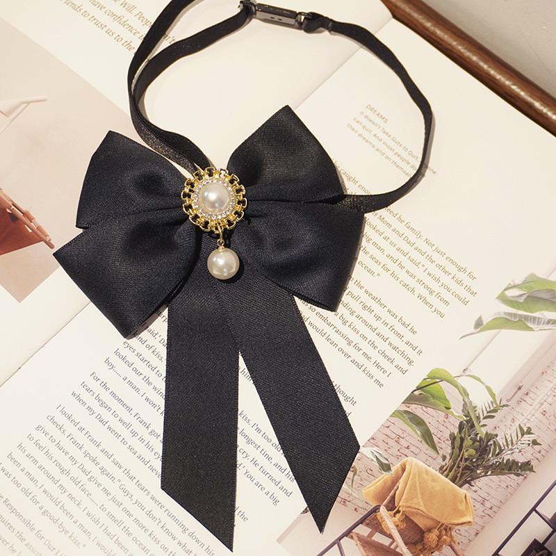 Elegant Waterdrop Crystal Bow Tie Pin For Women With Classic College Style For Office Wear