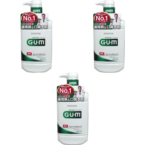 

GUM Dental Rinse (Regular Type) 960mL (3 pieces)