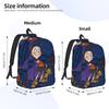 Mona The Vampire Anime Teenage Backpack Lightweight Student Hiking Travel  Daypack for Men Women Laptop Canvas Bags
