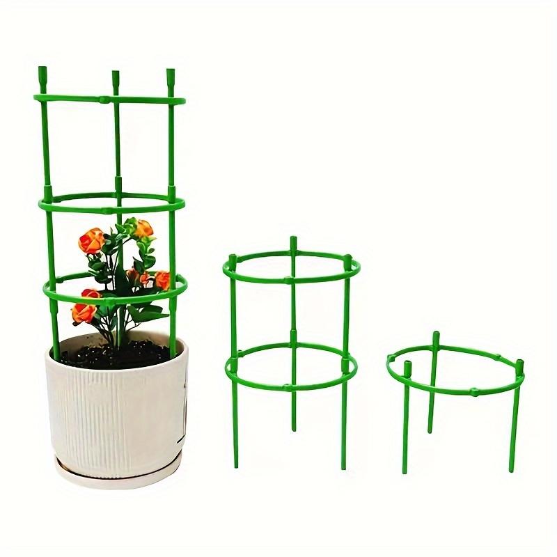 6 Stück/Schicht Pflanzenstützstäbe, Pflanzenstützringe, Blumenständerhalterung Ineinandergreifende Blumenstützstäbe Zimmerpflanzen Blumenständer