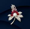 A High-end, Exquisite Floral Brooch for Women with A Niche Design Sense