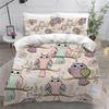 Cartoon Cow for Children duvet cover   Microfibre  duvet cover  room decoration  adult bedding Set   Zip and 2 Pillowcases
