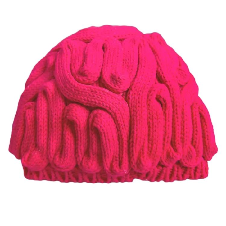 Winter Warm Novelty Hat for Adult Cerebrum Hat Pullover Skull Hat for Outdoor Activity Halloween Dressingup Headwear