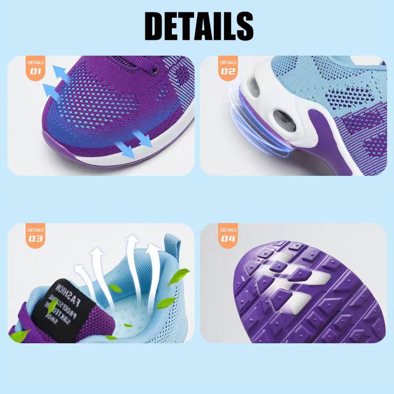 Summer Breathable Women Casual Walking Shoes Shoes Height Increase Ladies Platform Daily Running Sneakers Anti Slip Shoes