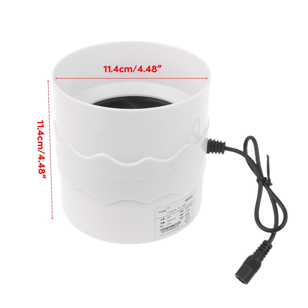 Inline Duct Fan Air Ventilator Pipe Ventilation Exhaust Fan Adjustable Extractor Bathroom Toilet Wall Fan Booster