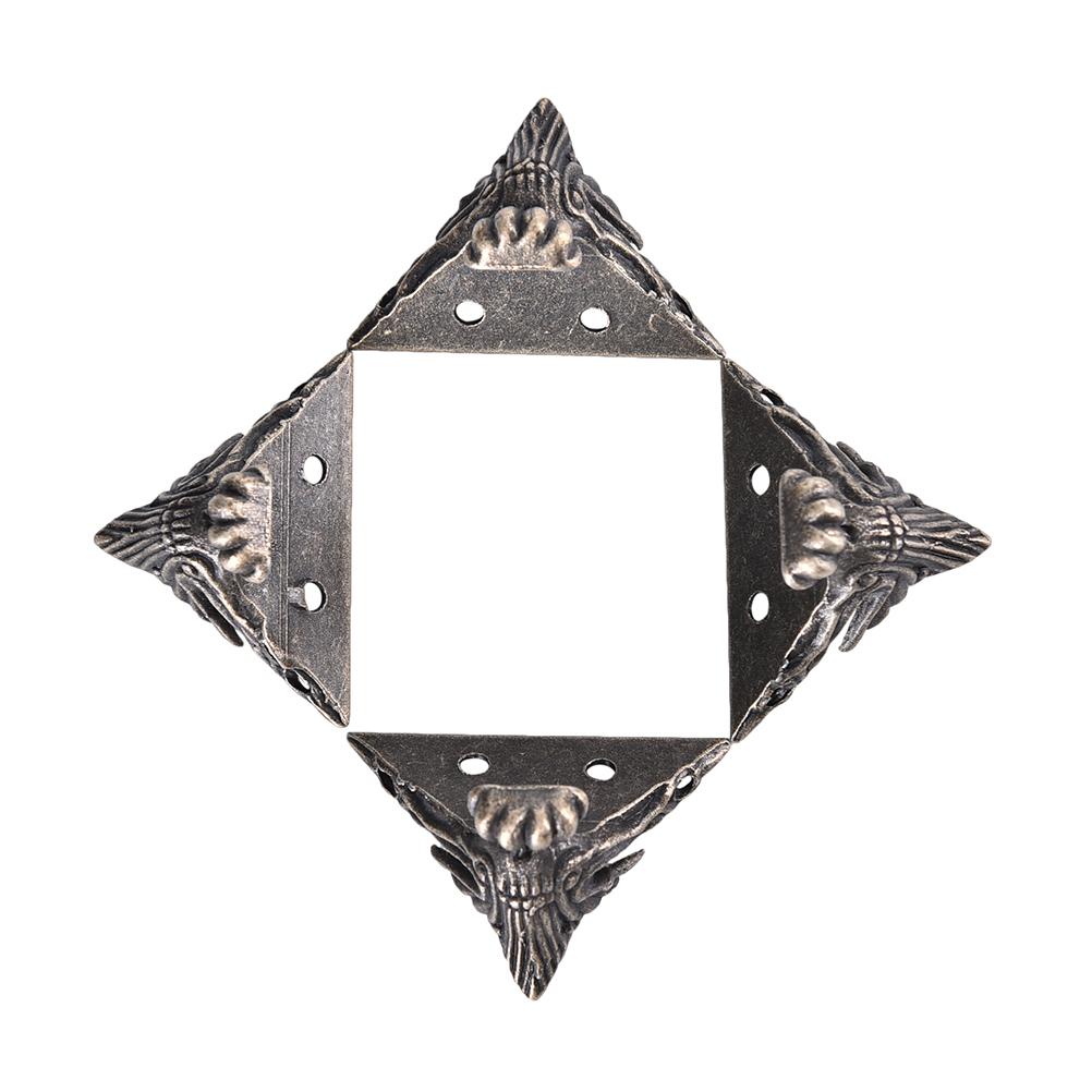 

4Pcs Zinc Alloy Feet Leg Corner Protector Guard Jewelry Chest Gift Box Wood Case Decorative
