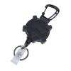 Retractable Keychain Heavy Duty Carabiner Badge Holder ID Badge Reel with 1mm Thick Steel Retractable Cord Skull Type
