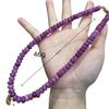 Retro Purple Contrasting Color Spring And Summer Vacation Necklace Set Love Bubble Gum Comfortable Natural Stone Beaded Item