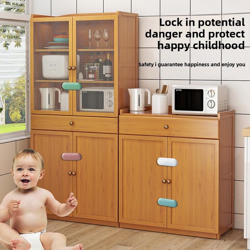 1 Stück Kindersicherung für Schubladen Schranktürschutz Baby Anti-Quetschhand Unsichtbares Schloss Gegentür Kleiderschrankverschluss
