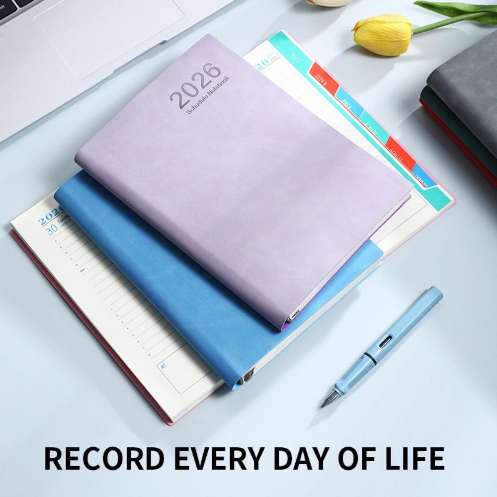 Planner Reminder 2026 Agenda Book A5 Daily Planner Portable Calendar Book  Office Supplies