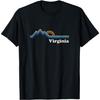 Retro Virginia T Shirt Vintage Sunrise Mountains Tee Design T-Shirt(2)