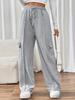 Women's Elastic High Waist Patchwork Straight-Leg Pants - 2025 New European & American Style