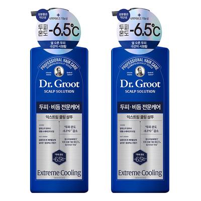Dr. Groot Scalp Solution Extreme Cooling Shampoo Peppermint Fragrance, 700ml, 2 Units