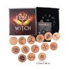 Hand Carved Wooden Runes Symbols Set Divination Runes Stone with Instruction and Storage Bag Heal Gift Decoration