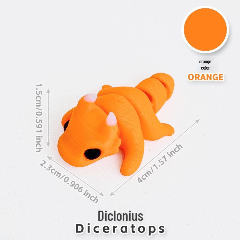Colorful 3D Printed Small Animal Toys - Simulation Animal Models for Micro-Landscape Decoration