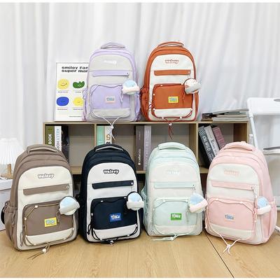 New Primary School Children's Schoolbag Girls Backpack Lightweight Anti-splashing Nylon Girls Backpack