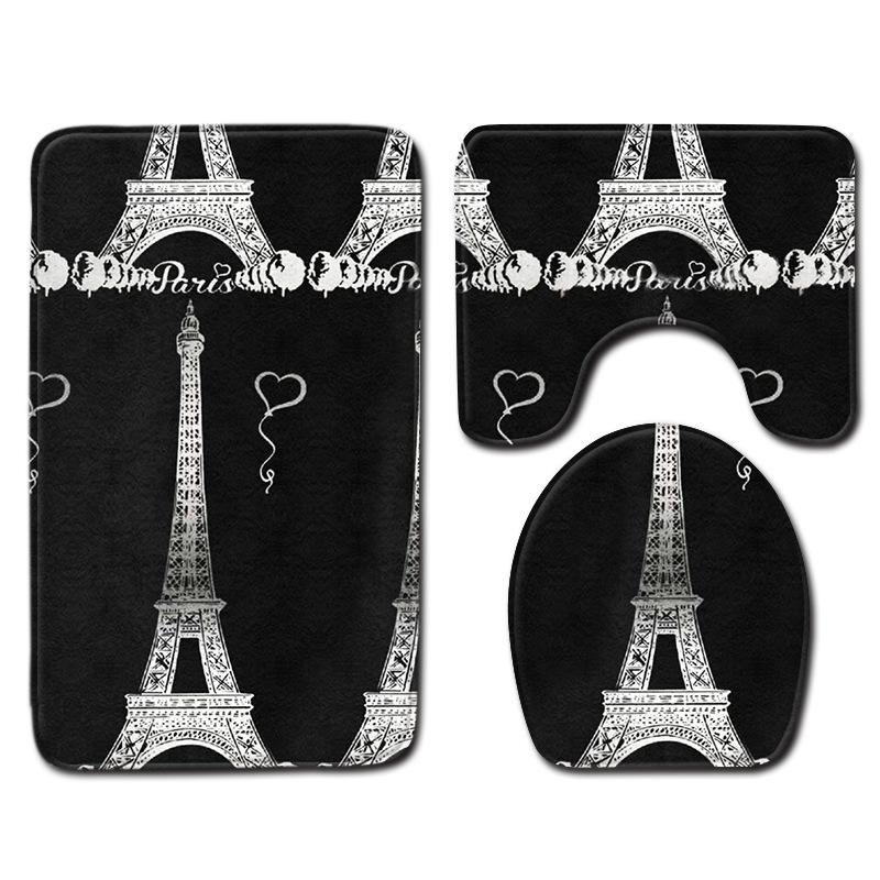 Animal Tree Print Bathroom Decorative Carpet Non-Slip Floor Mat Door Mat