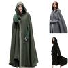 Halloween Costumes for Adult Women Medieval Cosplay Retro Lace Long Cloak with Hat Party Renaissance Noble Woman Costume