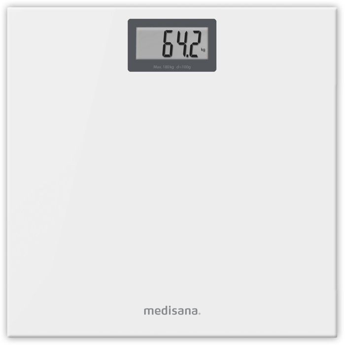 Person Scale - MEDISANA - PS 404 - 180 Kg Max - Glacier White Glass